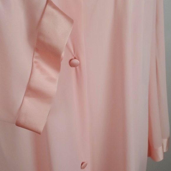 Vintage Vanity Fair Cottage Pink Soft Robe Size Large - Picture 3 of 6